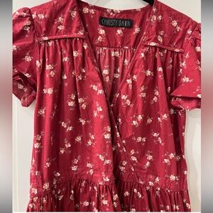 Christy Dawn Red Floral Cotton Dawn